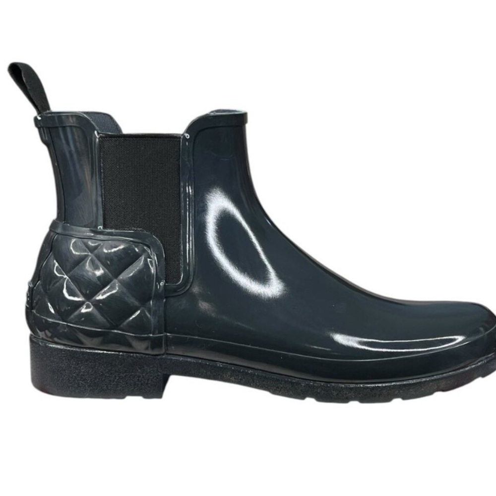 Hunter Women’s Quilted Refined Blue Chelsea Rain Boot Size US 6 NWOT
